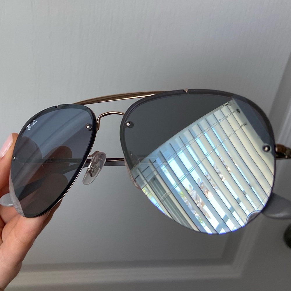 RAYBAN AVIATOR BLAZE MIRRORED SUNGLASSES!